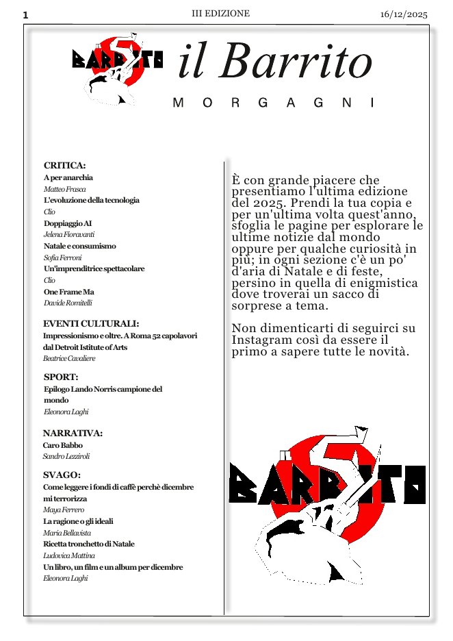 Copertina del numero 3: L'ultima edizione del 2025